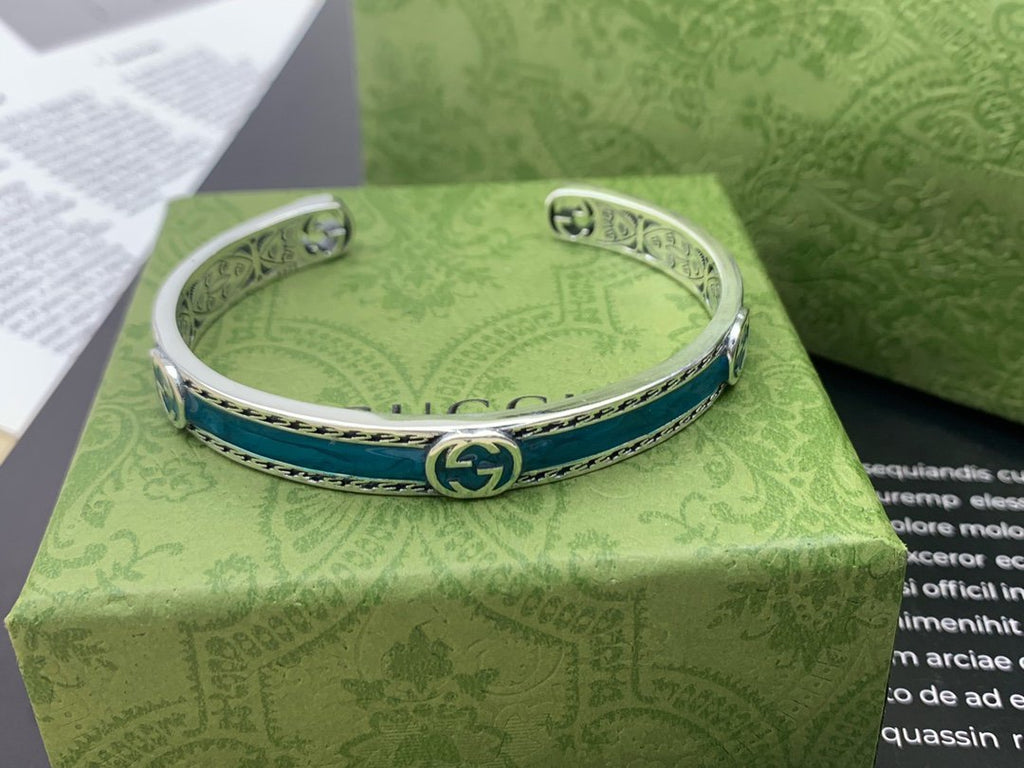 GUCCI TURQUOISE ENAMEL BRACELET