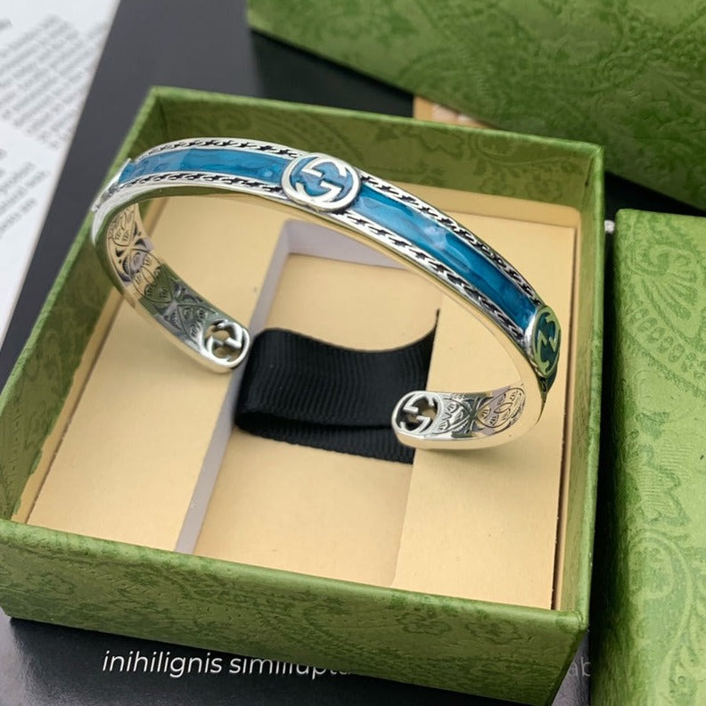 GUCCI TURQUOISE ENAMEL BRACELET