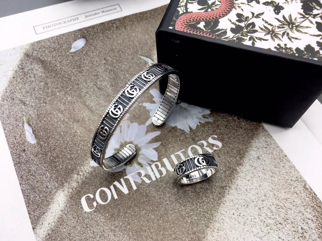 GUCCI BRACELET DOUBLE G SILVER