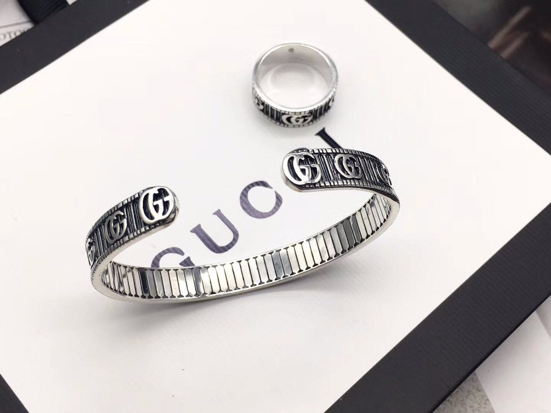 GUCCI BRACELET DOUBLE G SILVER