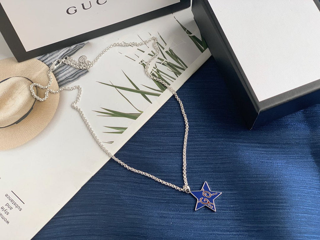 GUCCI GHOST STAR PENDANT IN MIDNIGHT BLUE