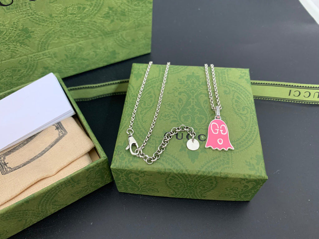 GUCCI GHOST PINK NECKLACE