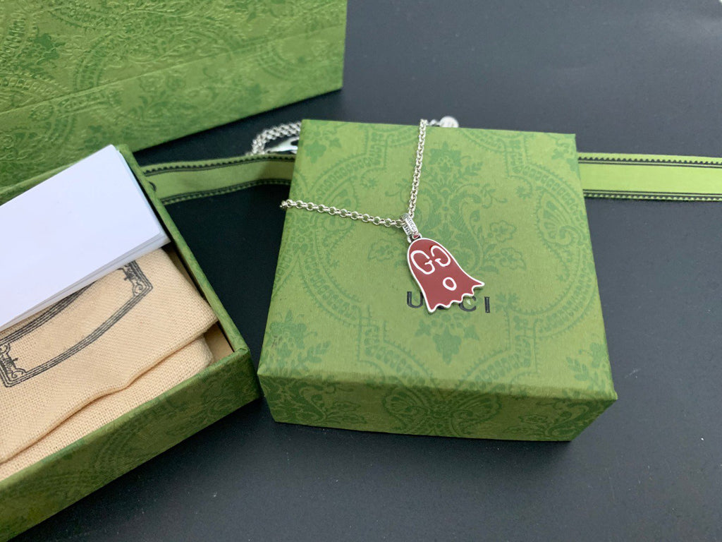 GUCCI GHOST RED NECKLACE