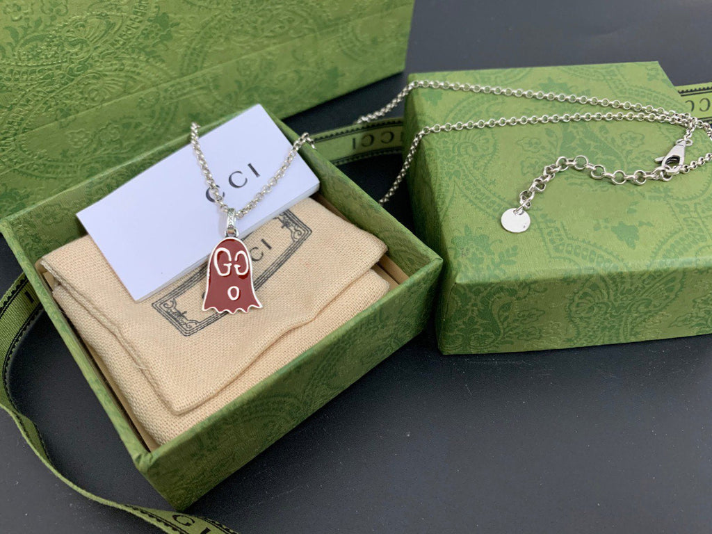 GUCCI GHOST RED NECKLACE