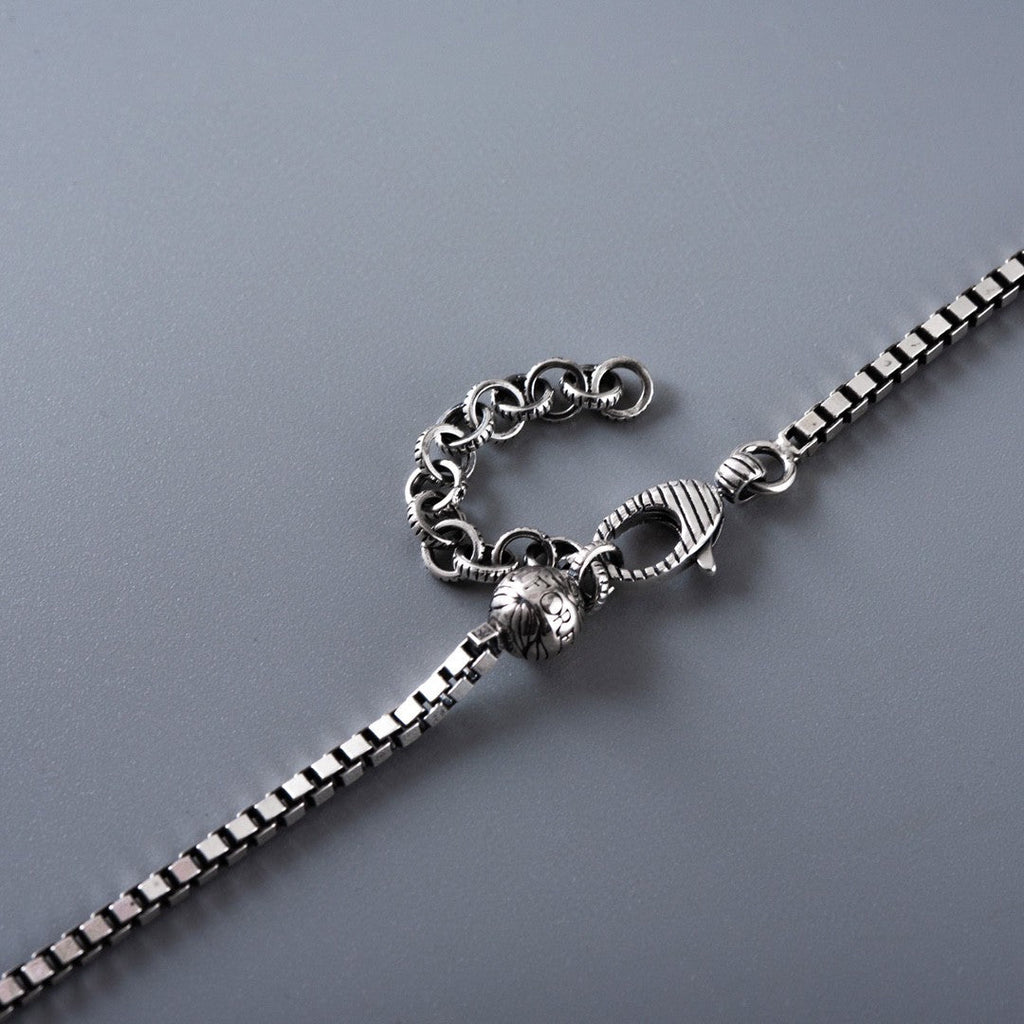 GUCCI DOUBLE CLASSIC RETRO STERLING SILVER COW NECKLACE