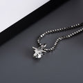 GUCCI DOUBLE CLASSIC RETRO STERLING SILVER COW NECKLACE