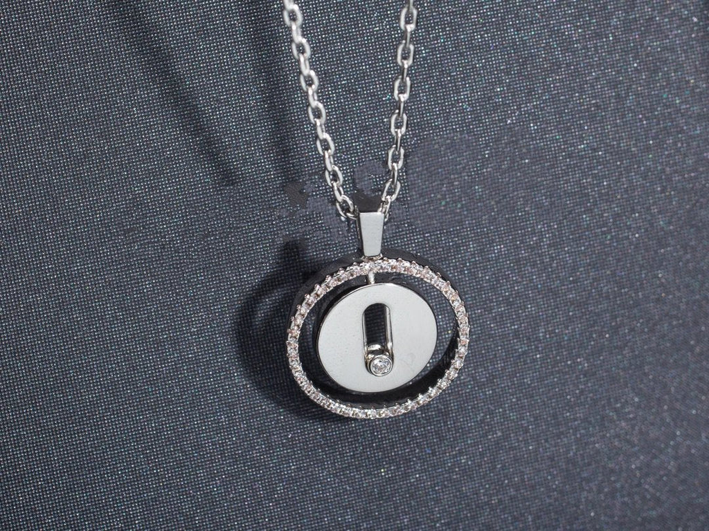 LUCKY MOVE PM NECKLACE SILVER DIAMOND
