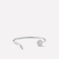 GUCCI PRECIOUS CAMELLIA BRACELET SILVER DIAMOND