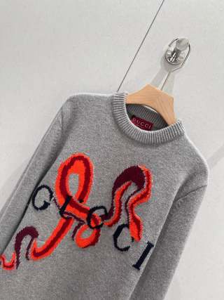 GUCCI Gucci 25 Round Neck Knitted Sweater Wool 209540