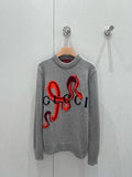 GUCCI Gucci 25 Round Neck Knitted Sweater Wool 209540