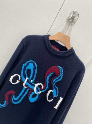 GUCCI Gucci 25 Round Neck Knitted Sweater Wool 209540