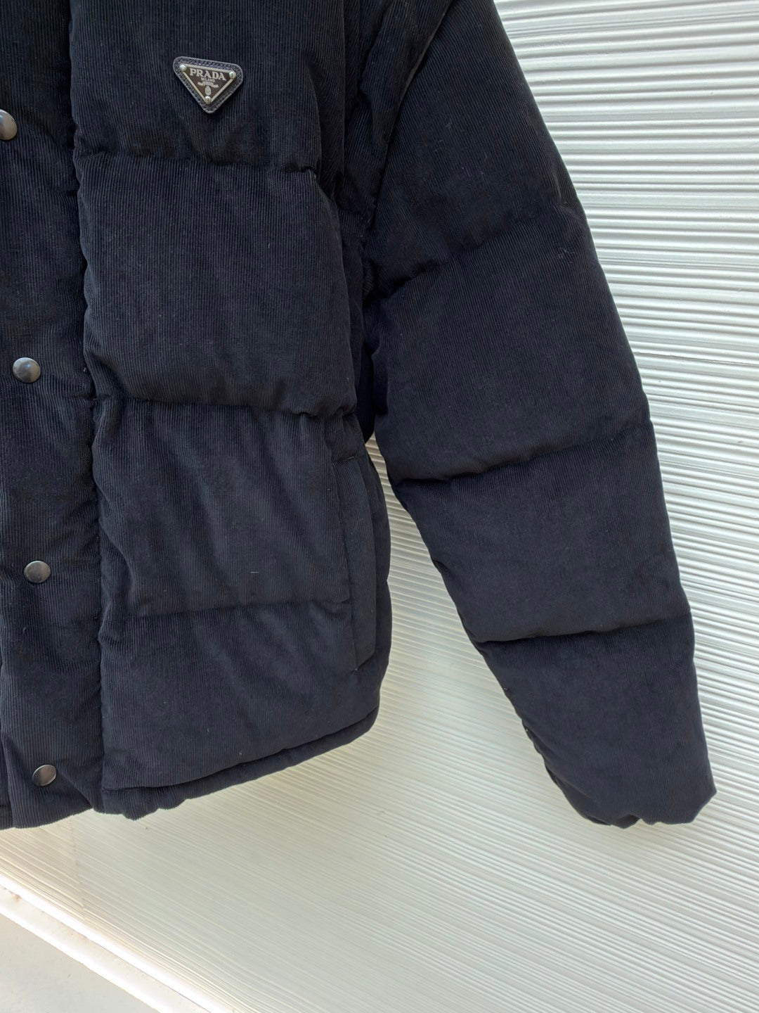 PRADA 25S VELVET PUFFER JACKET 458