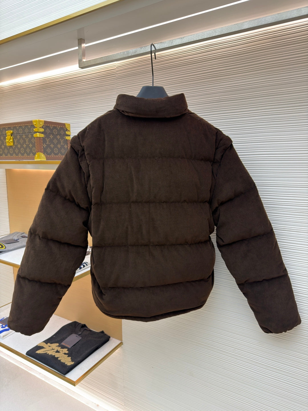 PRADA 25S VELVET PUFFER JACKET 459