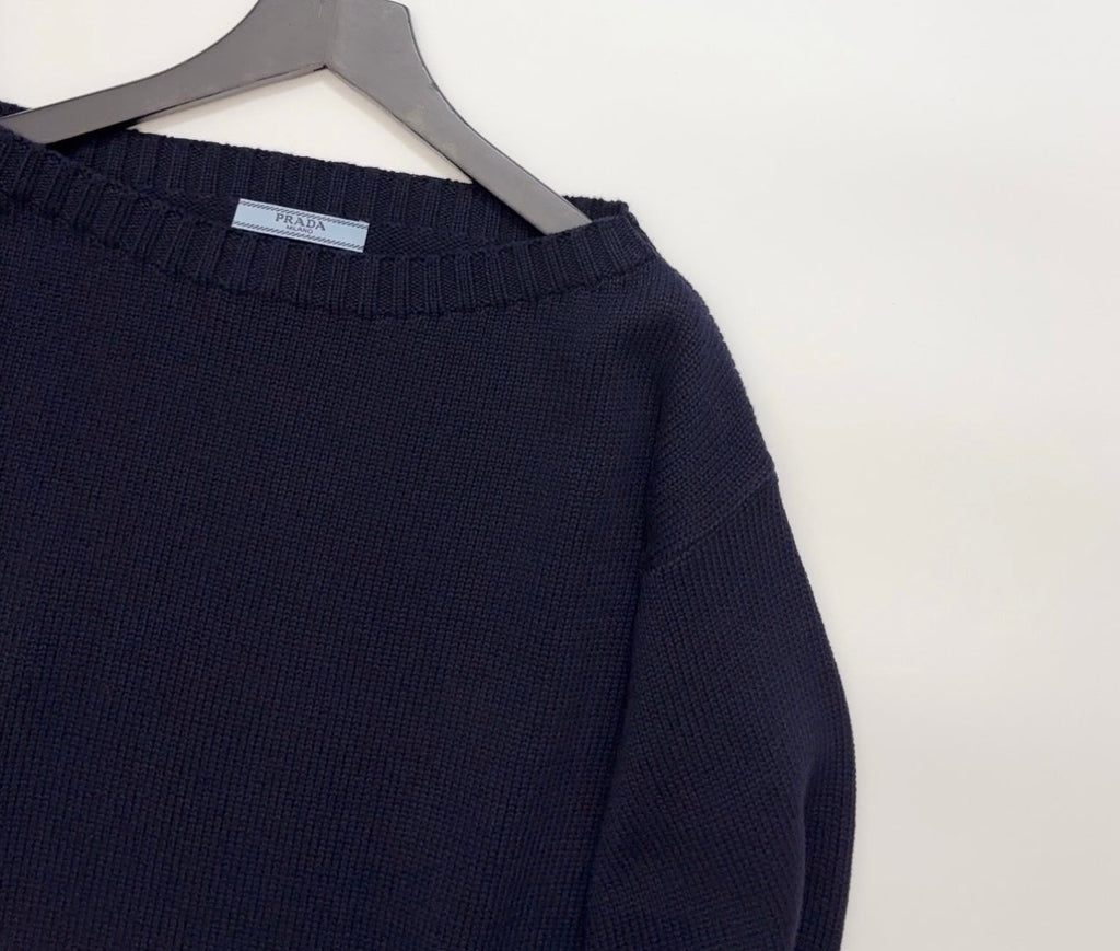 PRADA 25S OFF-SHOULDER SWEATER 457
