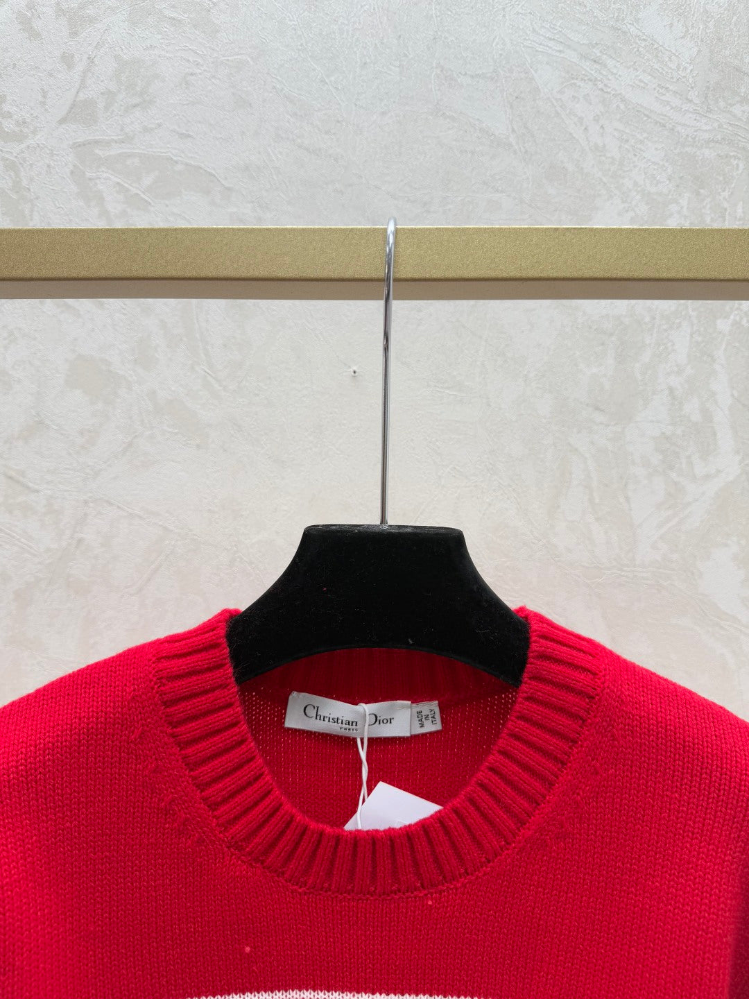 DIOR 25S LONG-SLEEVE KNIT CREWNECK SWEATER 641