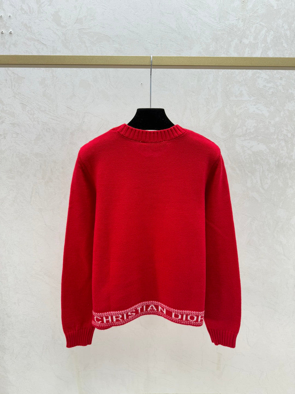 DIOR 25S LONG-SLEEVE KNIT CREWNECK SWEATER 641