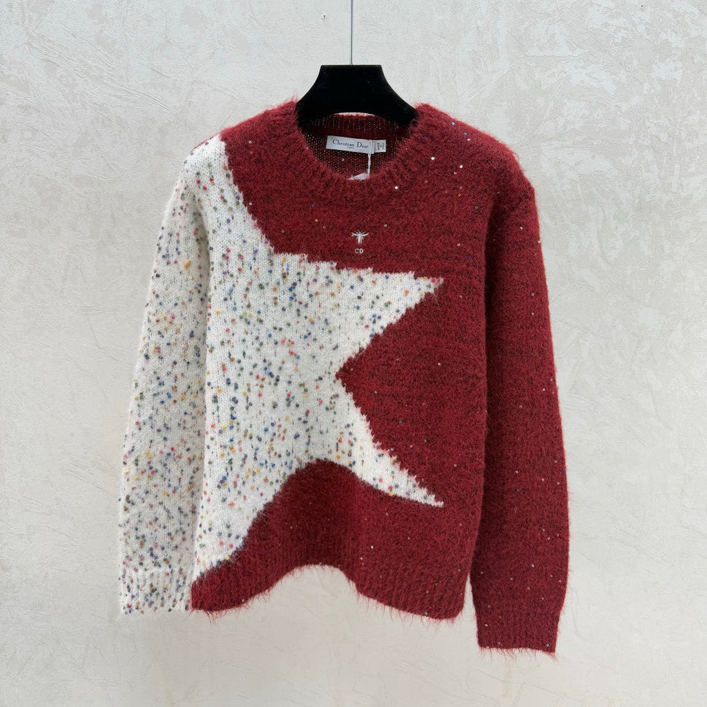 DIOR 25S LONG-SLEEVE KNIT CREWNECK SWEATER 639