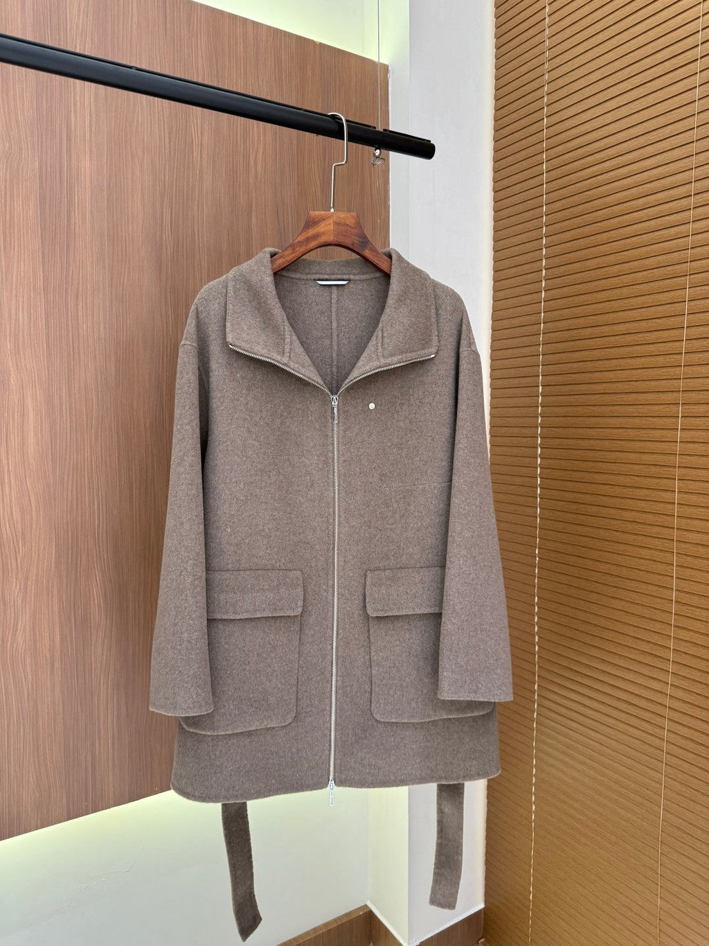 HERMES 25S WOOL COAT 100