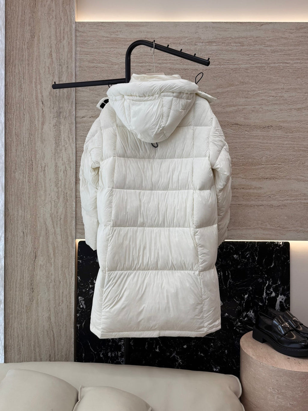 PRADA 25S LONG PUFFER JACKET 520