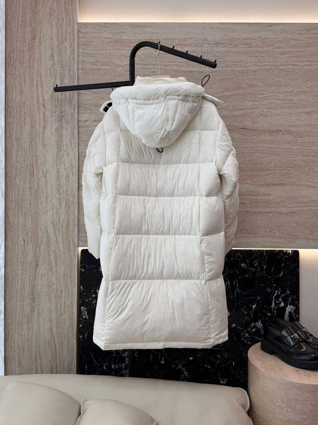 PRADA 25S LONG PUFFER JACKET 520