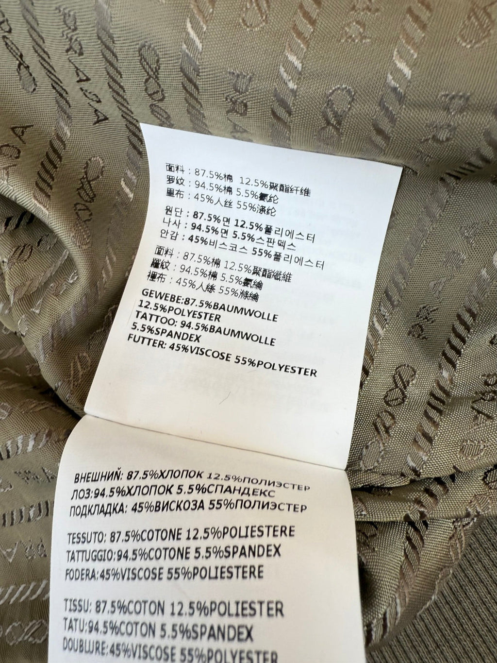 PRADA 25S JACKET AND TROUSERS SET 217