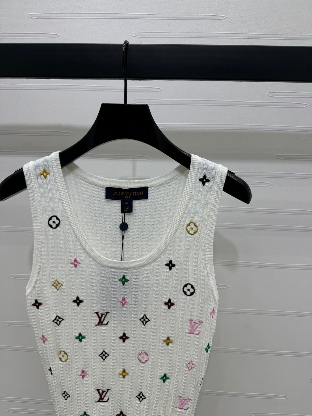 LOUIS VUITTON LV 25S EMBROIDERED KNIT TANK TOP 264272