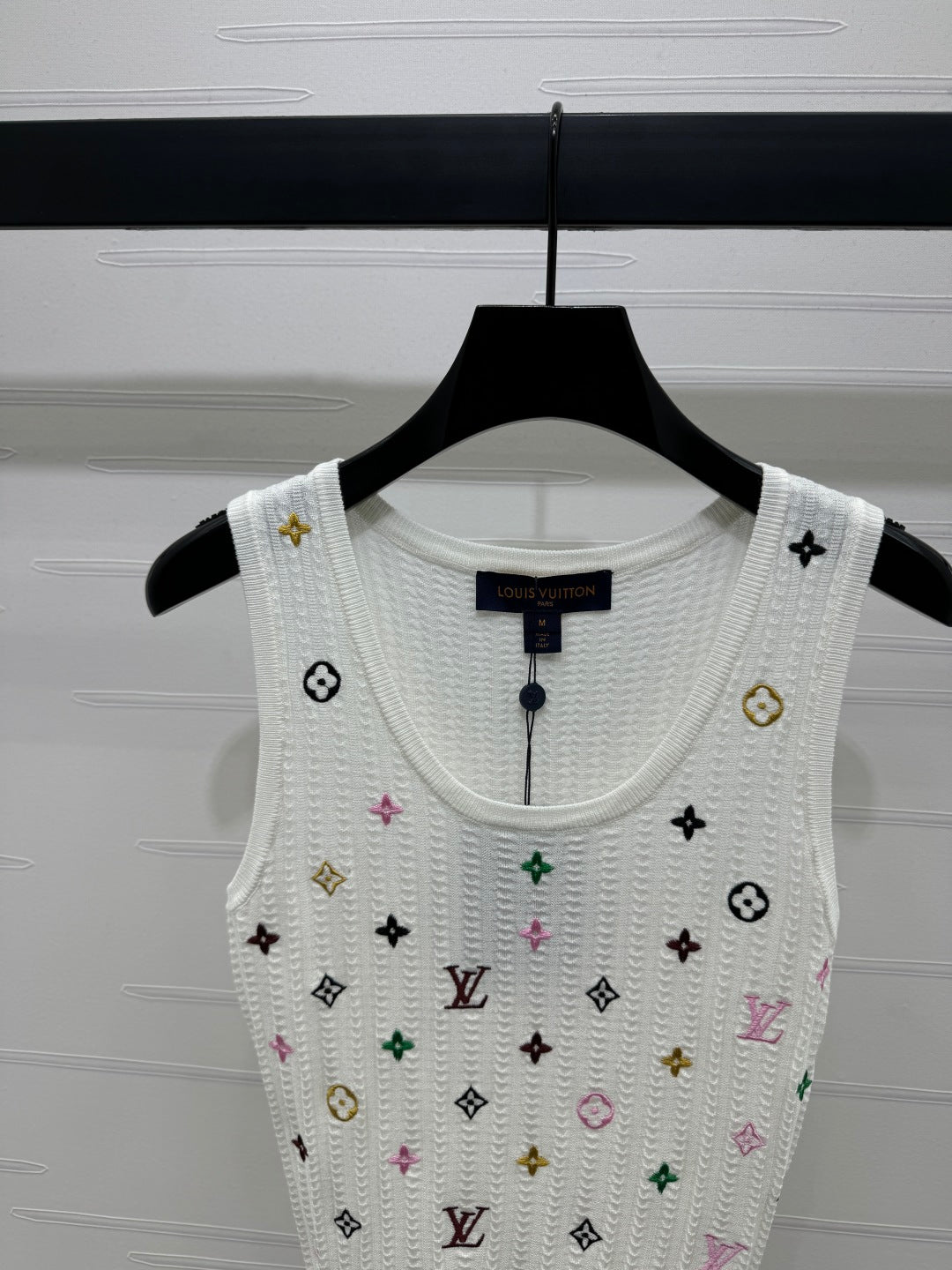 LOUIS VUITTON LV 25S EMBROIDERED KNIT TANK TOP 264272
