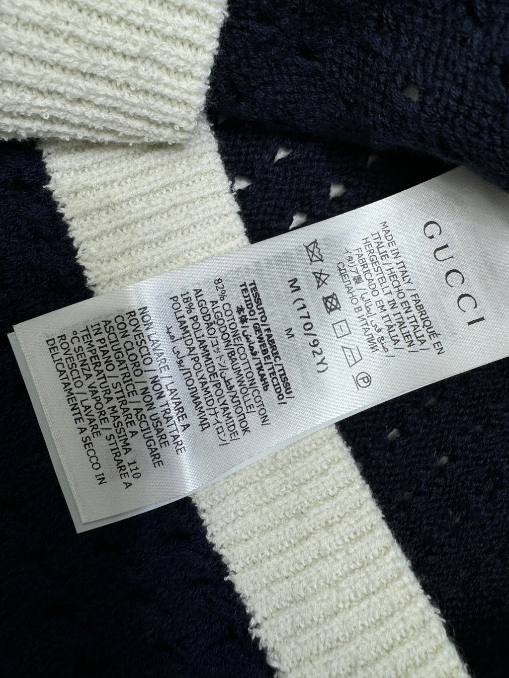 GUCCI SHORT-SLEEVE KNIT CARDIGAN 273214