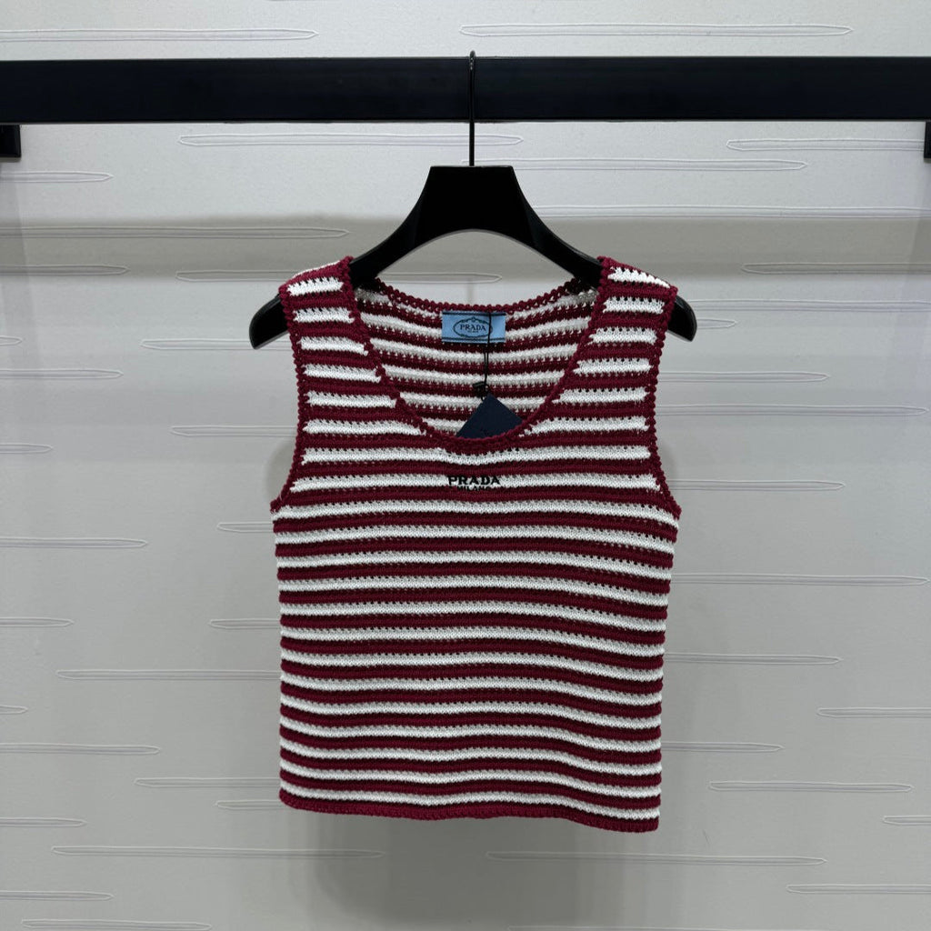 PRADA D 25S STRIPED SWEATER 264183