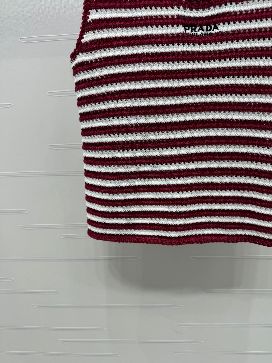 PRADA D 25S STRIPED SWEATER 264183