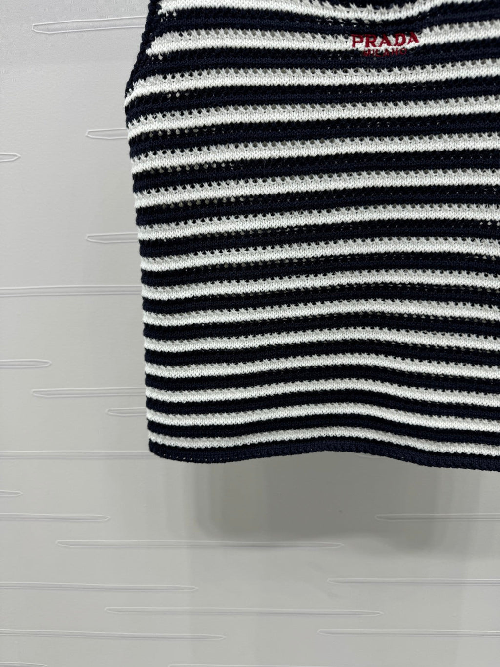 PRADA D 25S STRIPED SWEATER 264182