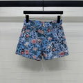 LOUIS VUITTON LV 25S PRINTED DENIM SHORTS 264196