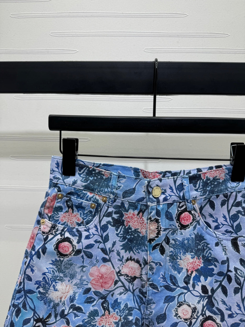 LOUIS VUITTON LV 25S PRINTED DENIM SHORTS 264196