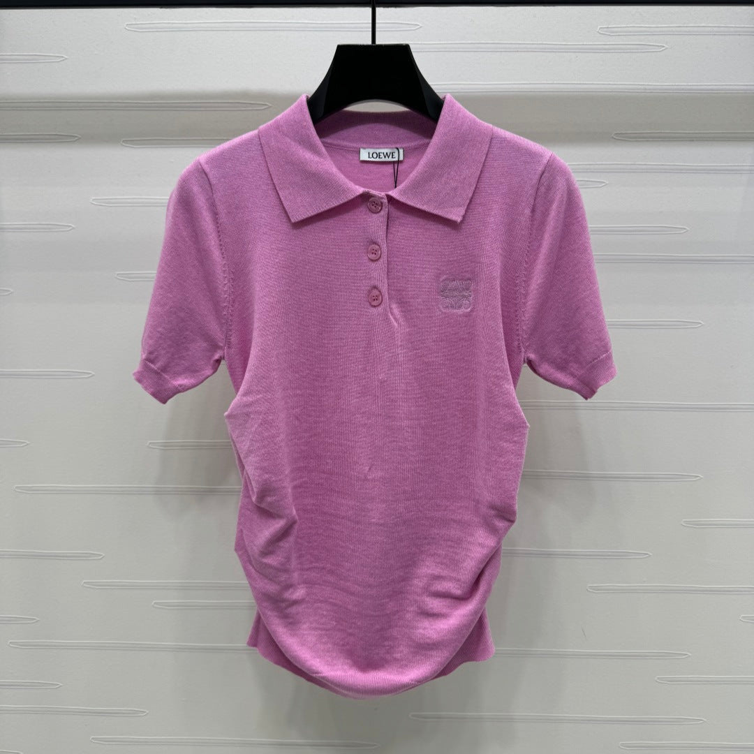 PRADA D 25S SHORT SLEEVE KNIT TOP 264121