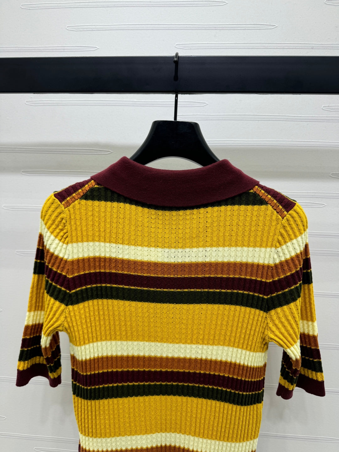 GUCCI 25S SHORT SLEEVE STRIPED POLO SHIRT 264081