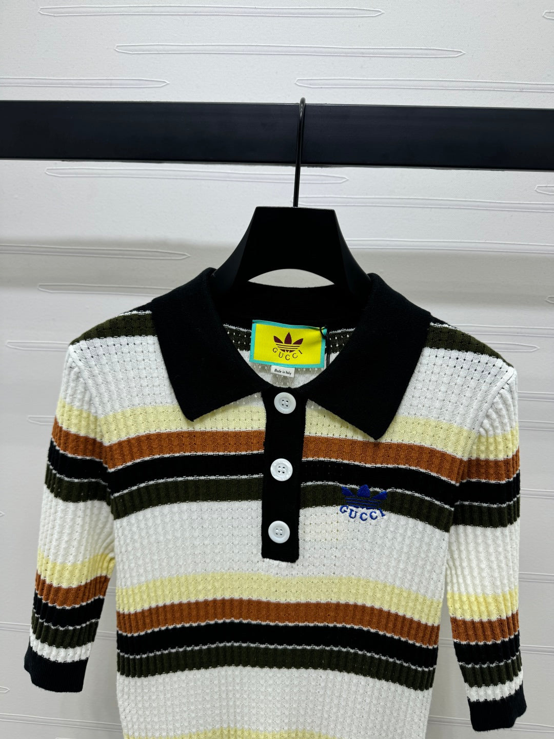 GUCCI 25S SHORT SLEEVE STRIPED POLO SHIRT 264080