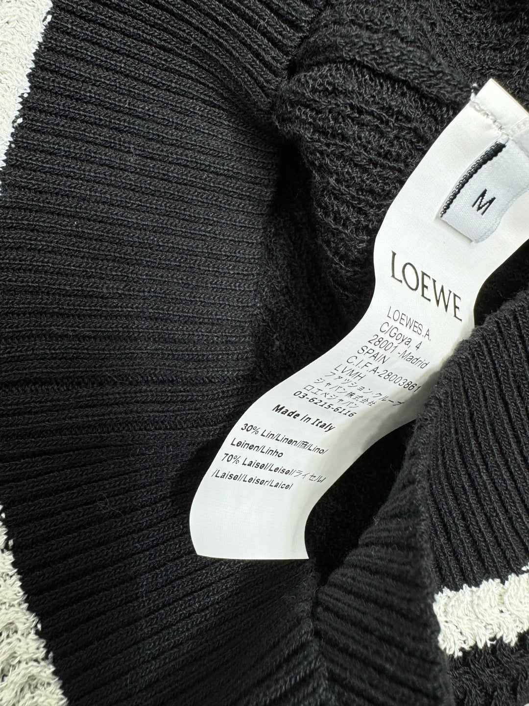 LOEWE 25S SHORT SLEEVE KNITTED CAPE 264036