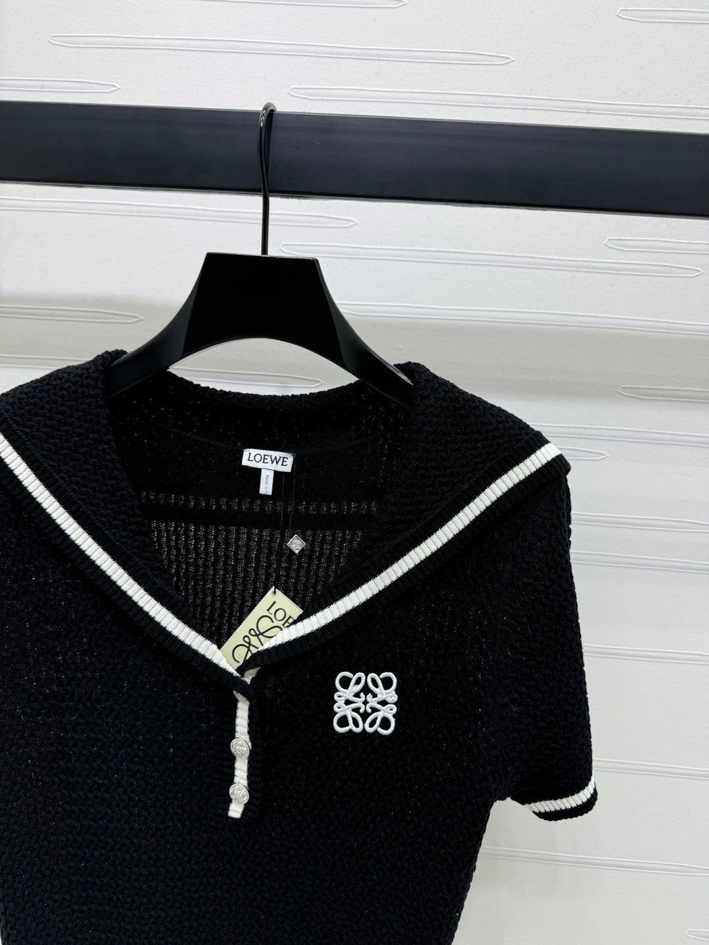 LOEWE 25S SHORT SLEEVE KNITTED CAPE 264036