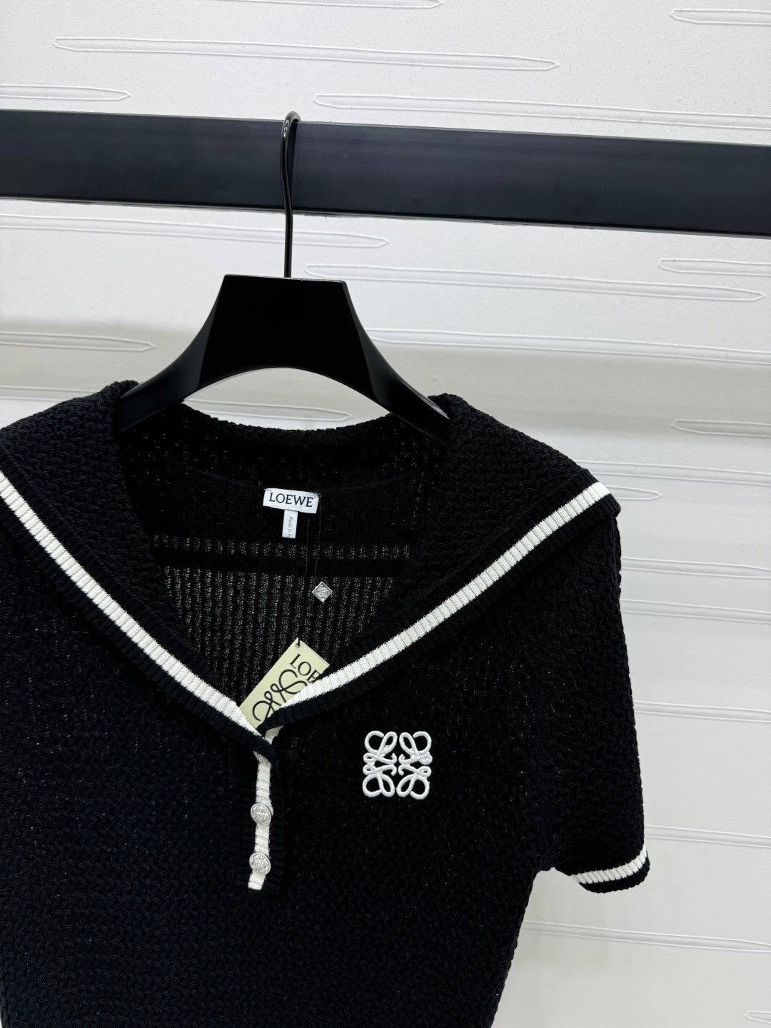 LOEWE 25S SHORT SLEEVE KNITTED CAPE 264036