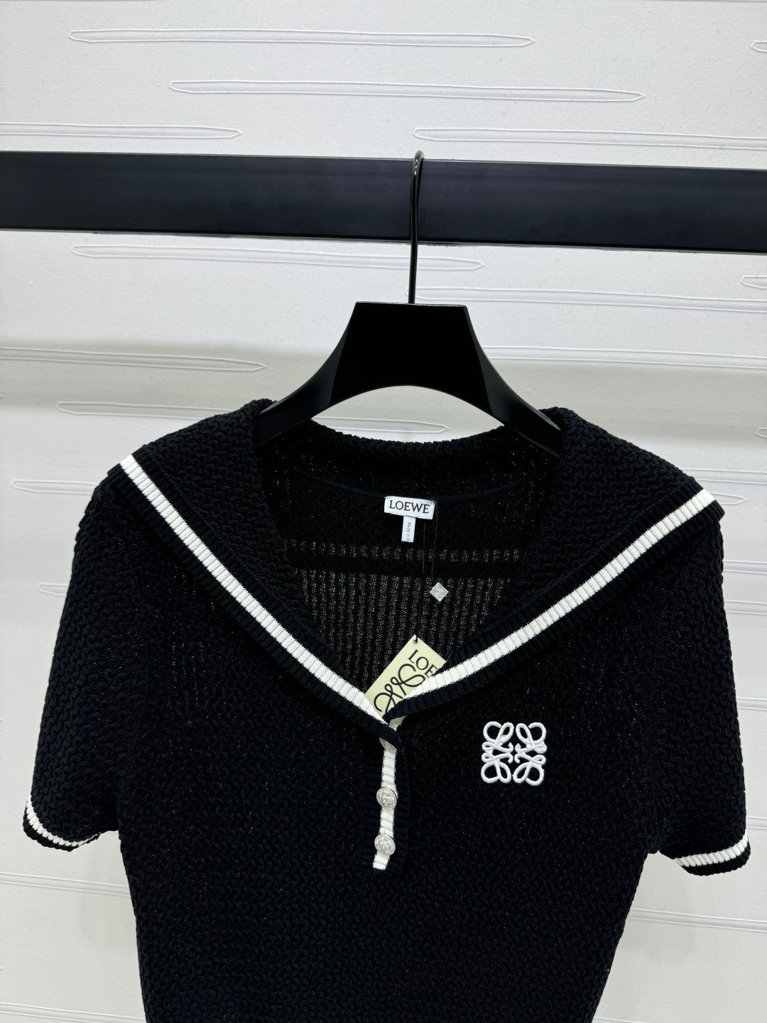 LOEWE 25S SHORT SLEEVE KNITTED CAPE 264036