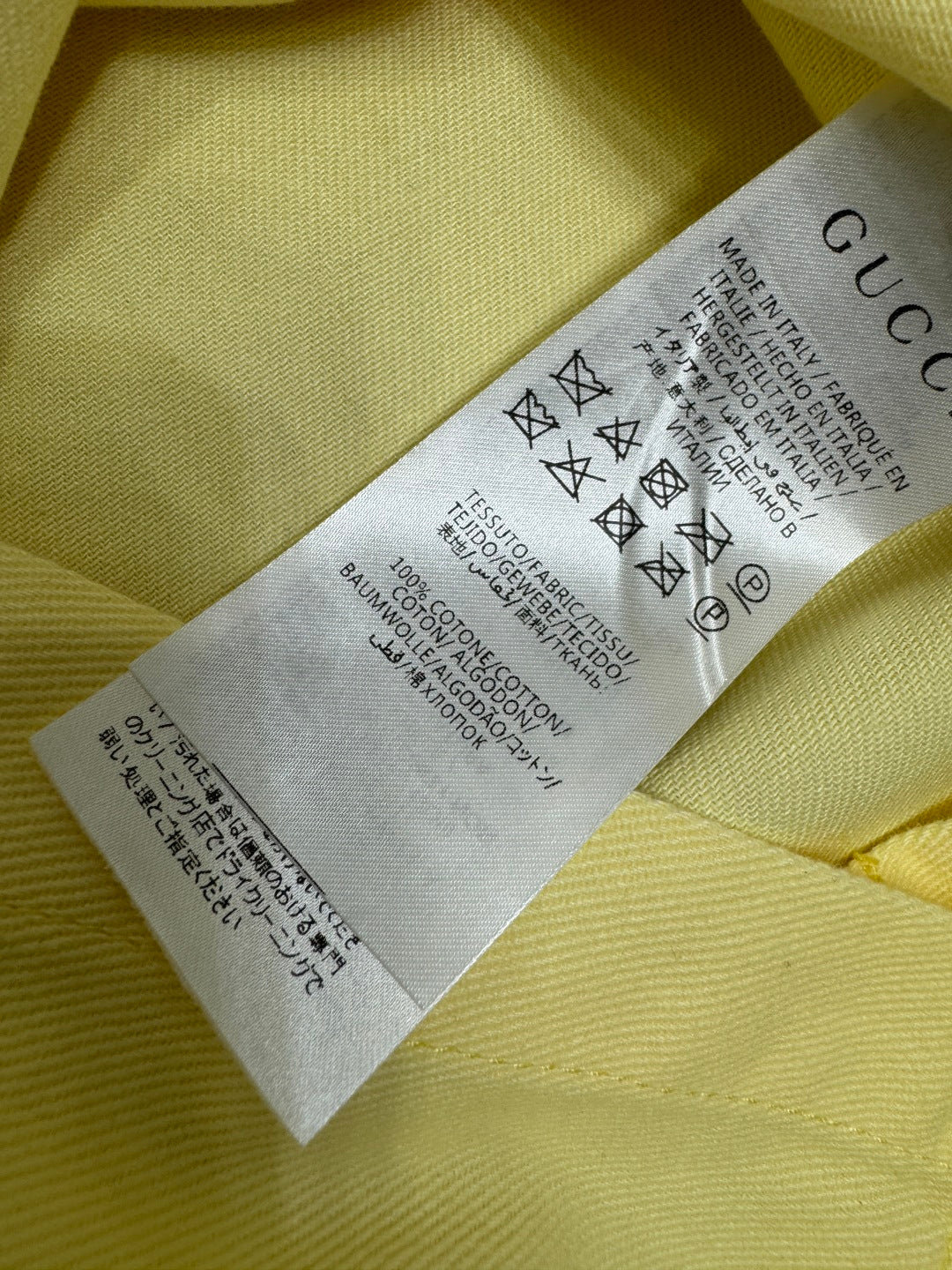 GUCCI SLEEVELESS DENIM TOP WITH STAND COLLAR