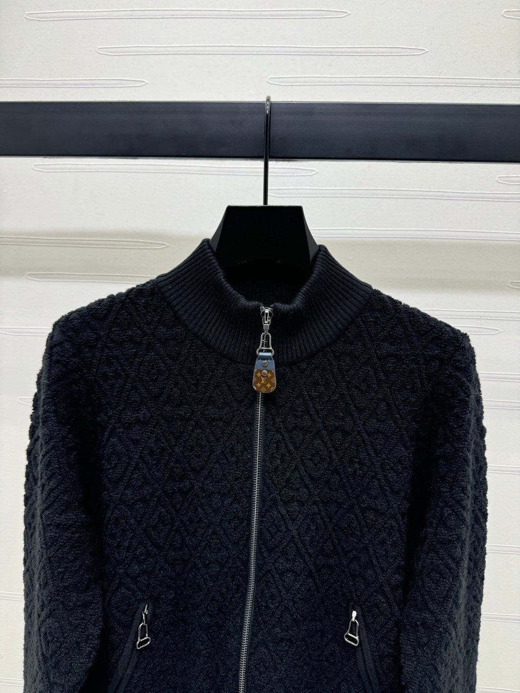 LOUIS VUITTON LV ZIP-UP LONG-SLEEVE KNIT CARDIGAN 274961