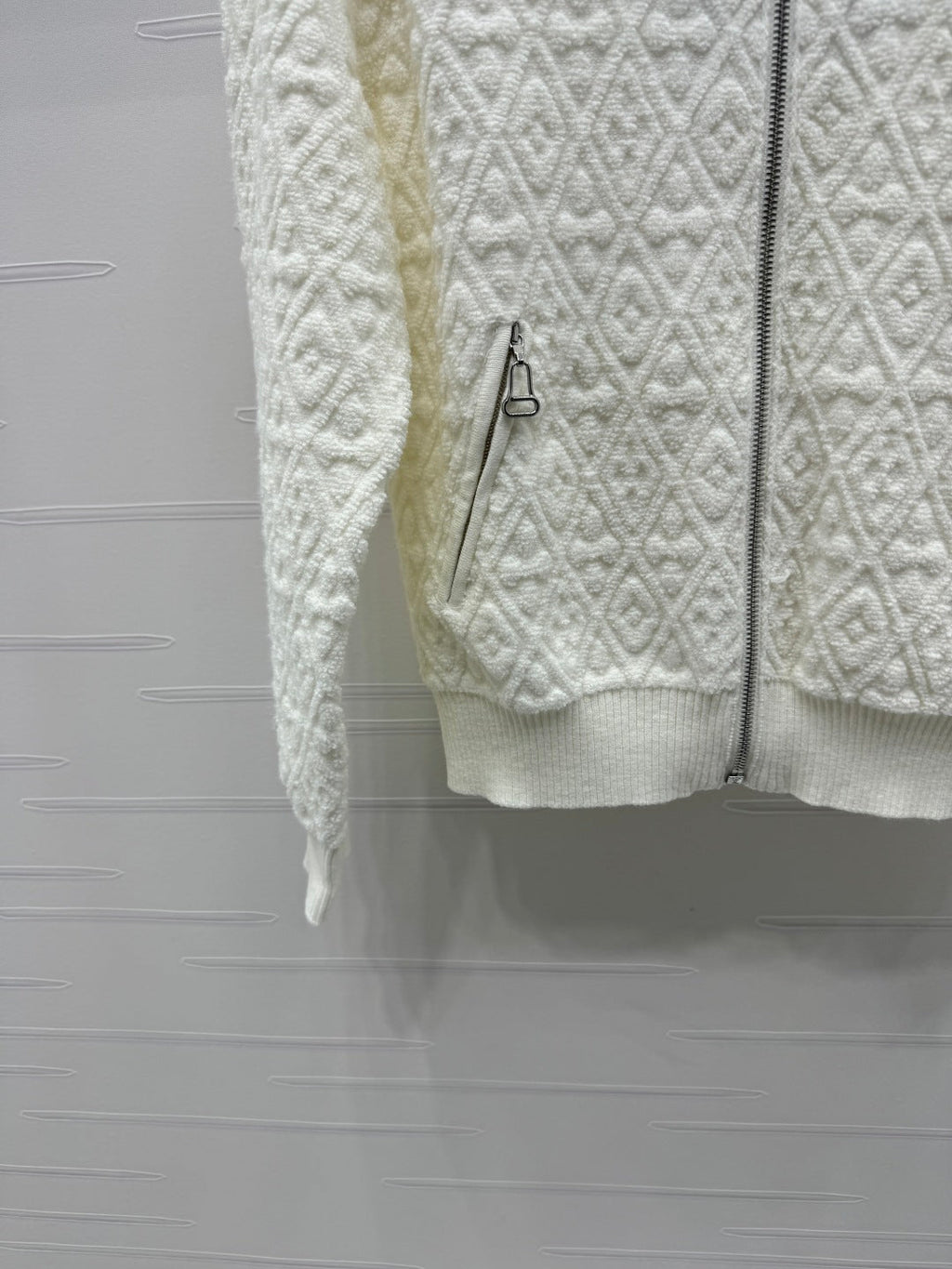 LOUIS VUITTON LV ZIP-UP LONG-SLEEVE KNIT CARDIGAN 274960