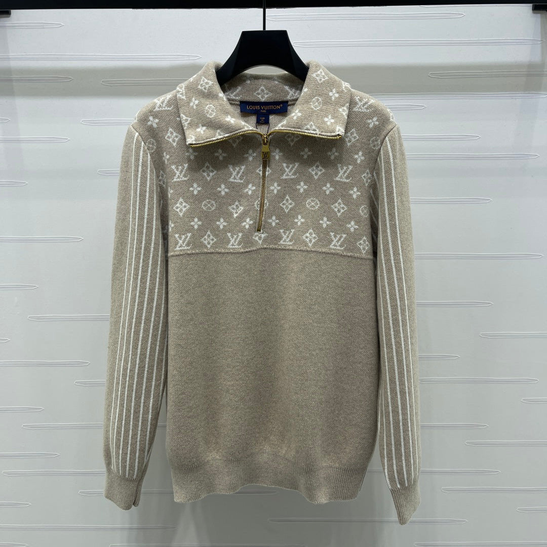 LOUIS VUITTON LV 25S LONG-SLEEVE COLOR-BLOCK COLLARED SHIRT 0166