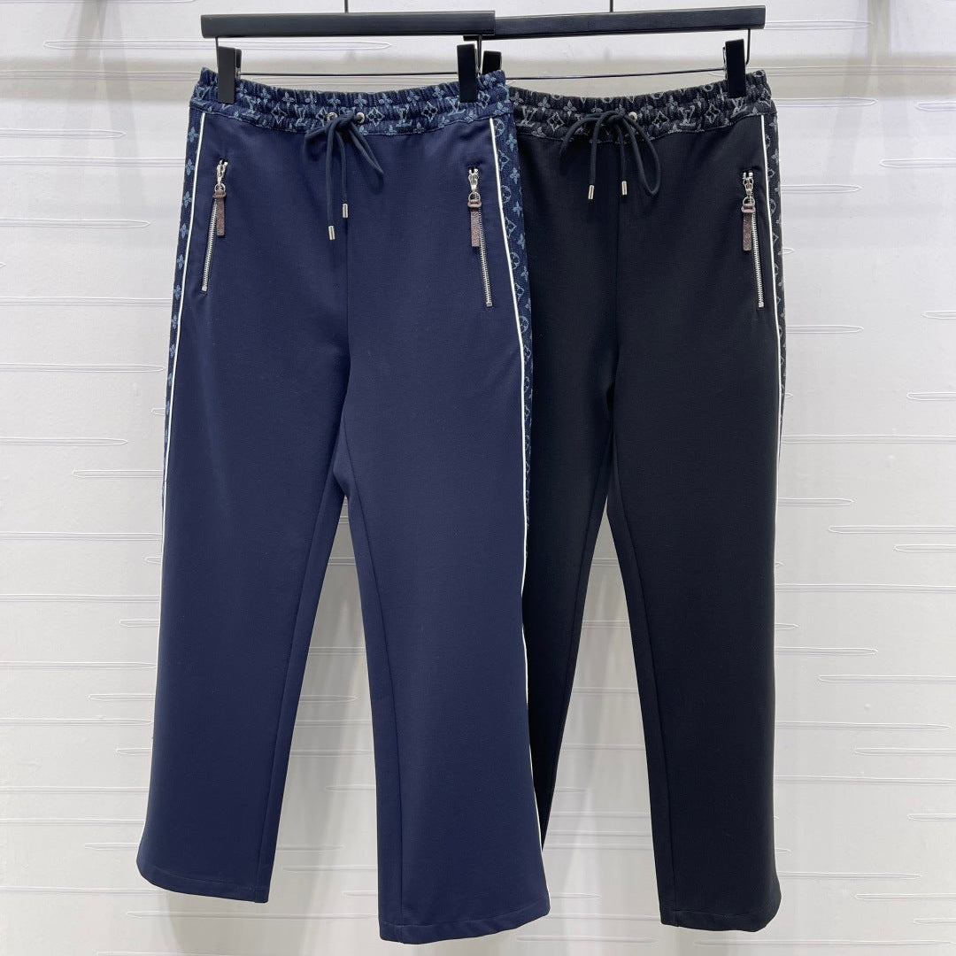 LOUIS VUITTON LV 25S PATCHWORK STRAIGHT-LEG DENIM JEANS 0127