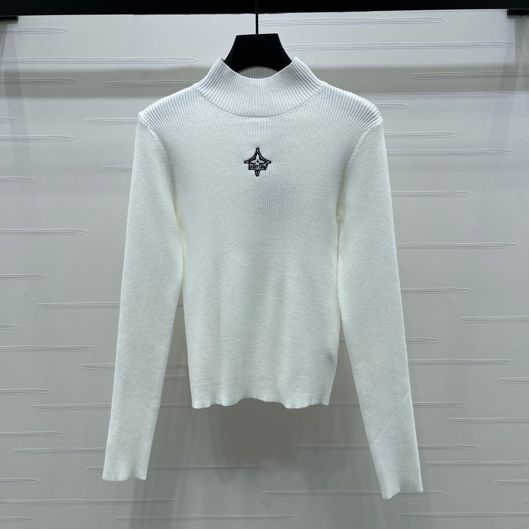 LOUIS VUITTON LV 25S LOGO-EMBROIDERED SWEATER 0088