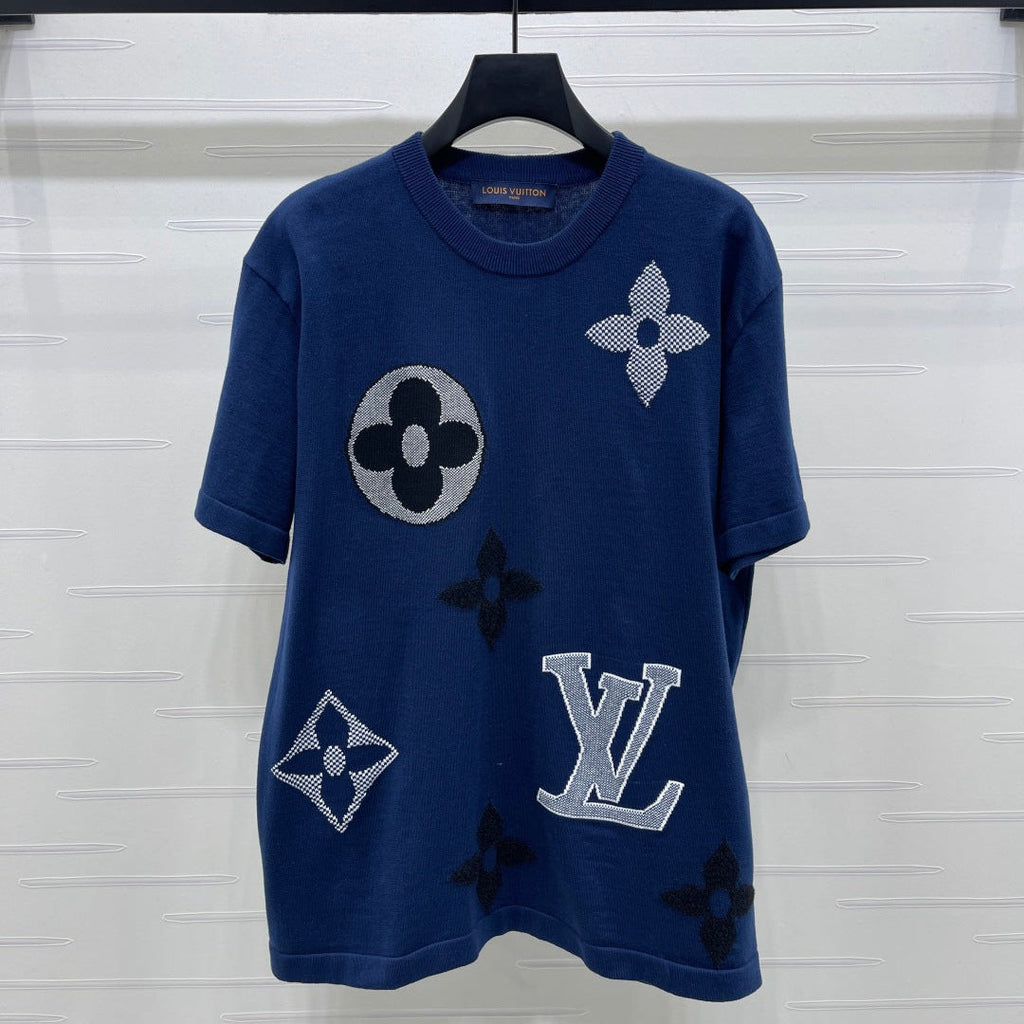 LOUIS VUITTON LV 25S SHORT-SLEEVE CREW NECK SWEATER 0090