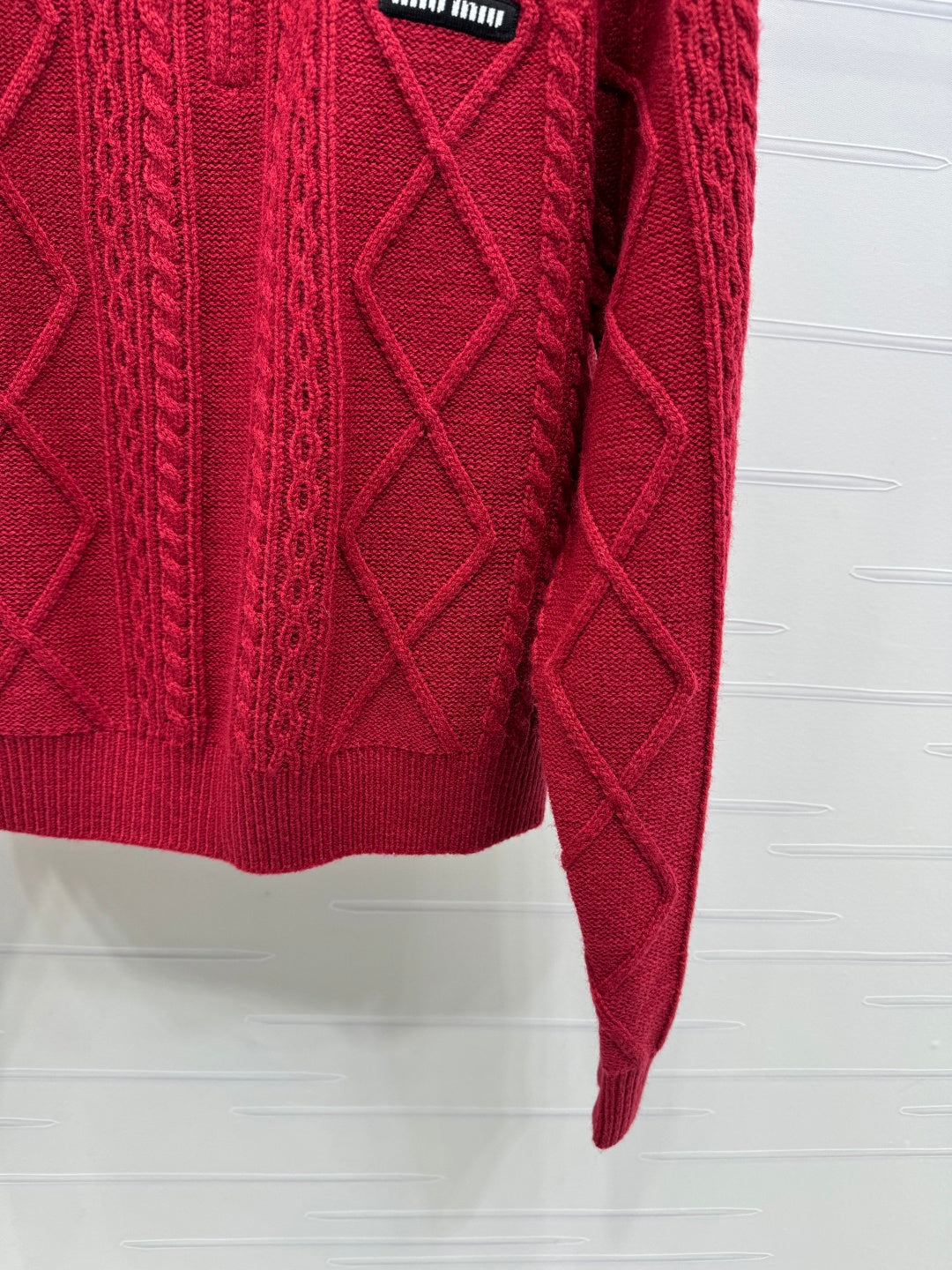 MIUMIU KNIT TOP AND SKIRT SET STYLE 752