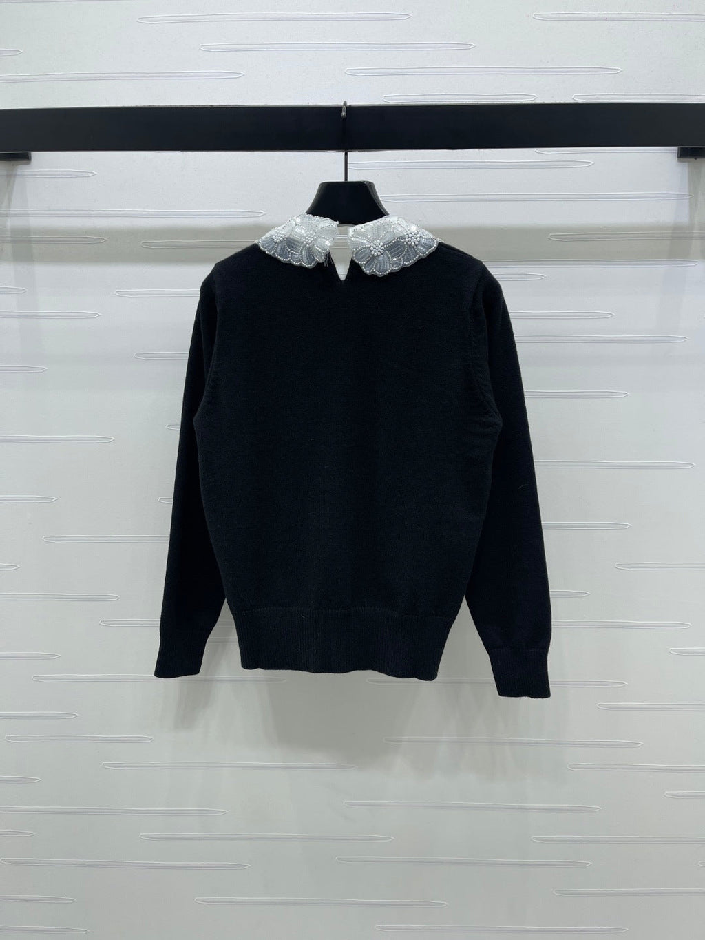 MIUMIU LACE-COLLAR SWEATER STYLE 816
