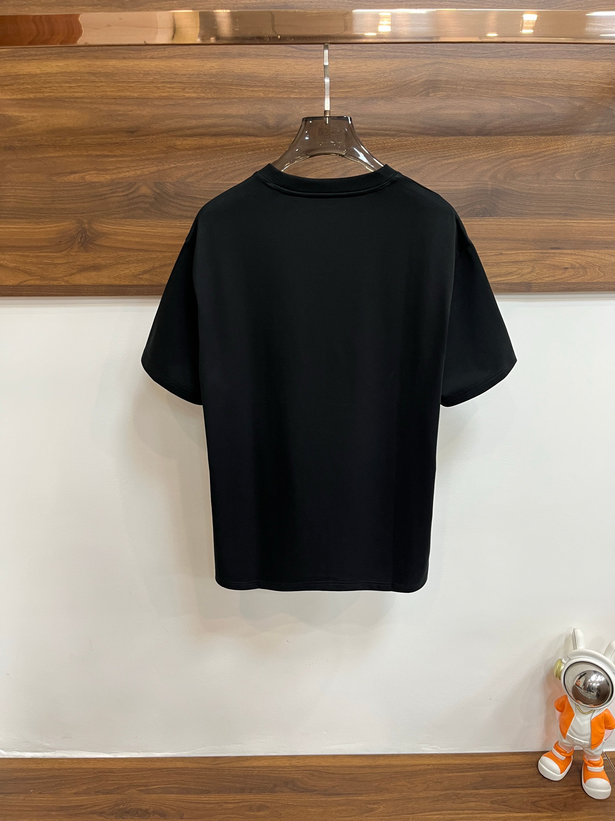 LOUIS VUITTON LV BLACK PURE COTTON T-SHIRT 238902